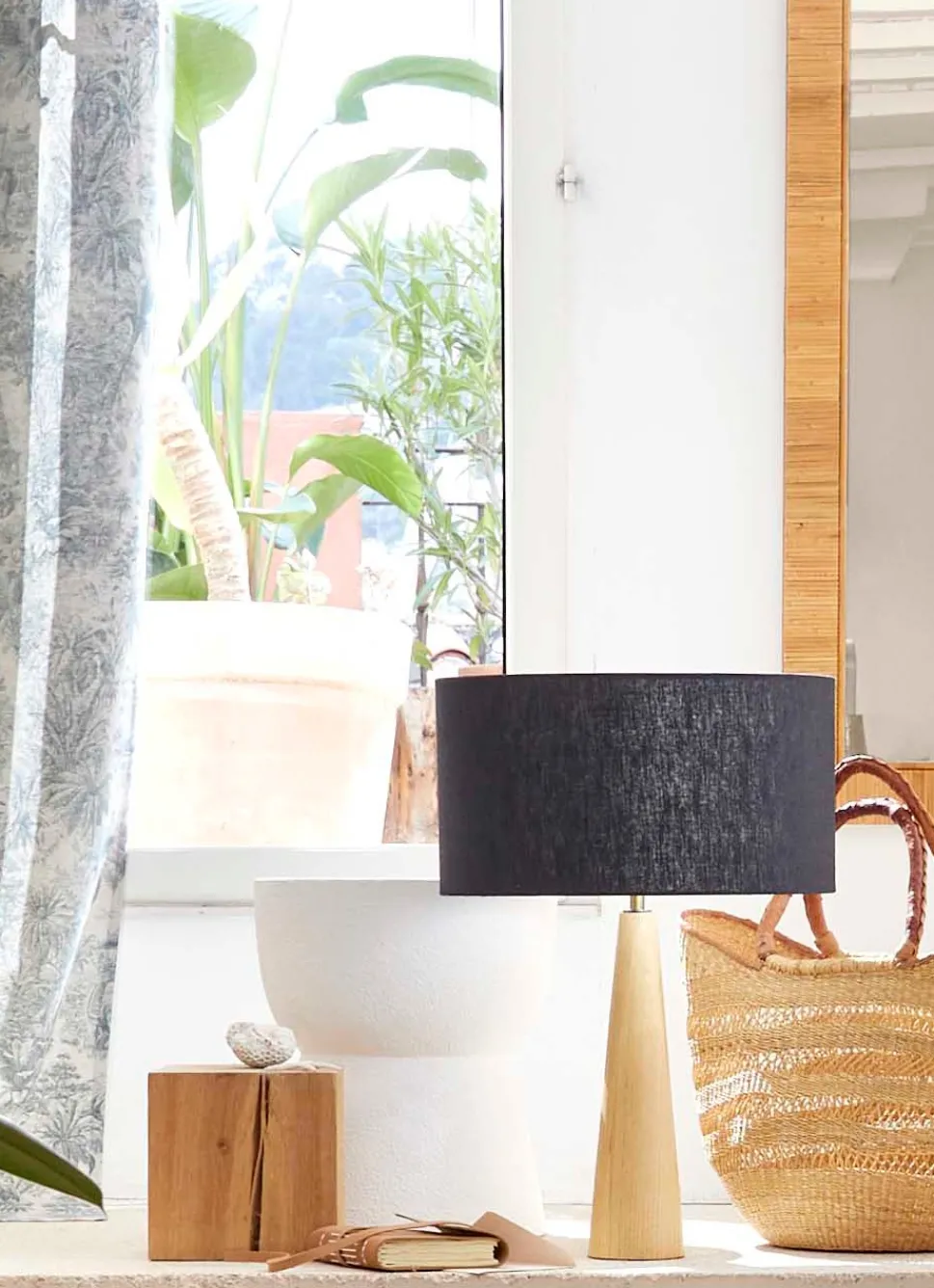 Hot Bouchara ABAT-JOUR EN JUTE Noir