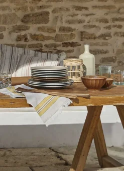 Bouchara ASSIETTE À DESSERT EN FAÏENCE BEIGE