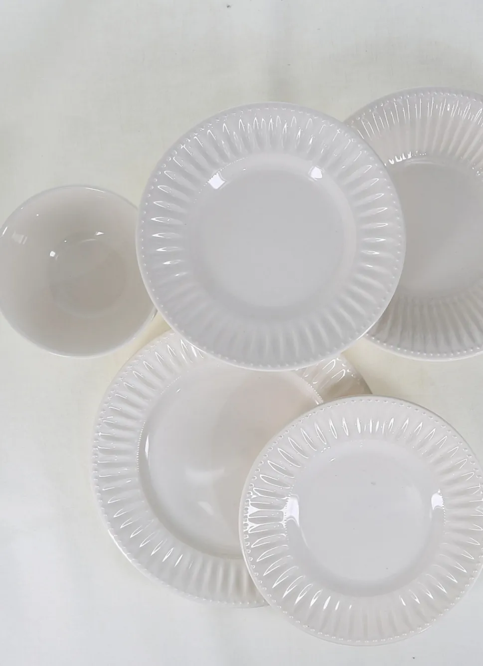 Outlet Bouchara ASSIETTE À DESSERT EN FAÏENCE IVOIRE