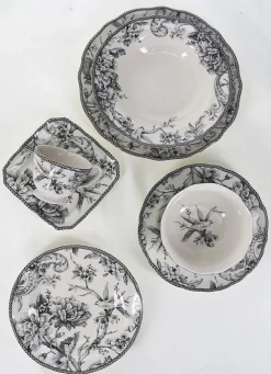 Discount Bouchara ASSIETTE À DESSERT EN GRÈS ADELAÏDE GRIS