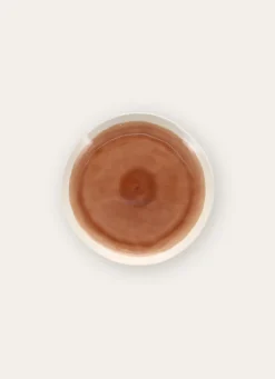 Discount Bouchara ASSIETTE À DESSERT EN GRÈS RÉACTIF MARRON