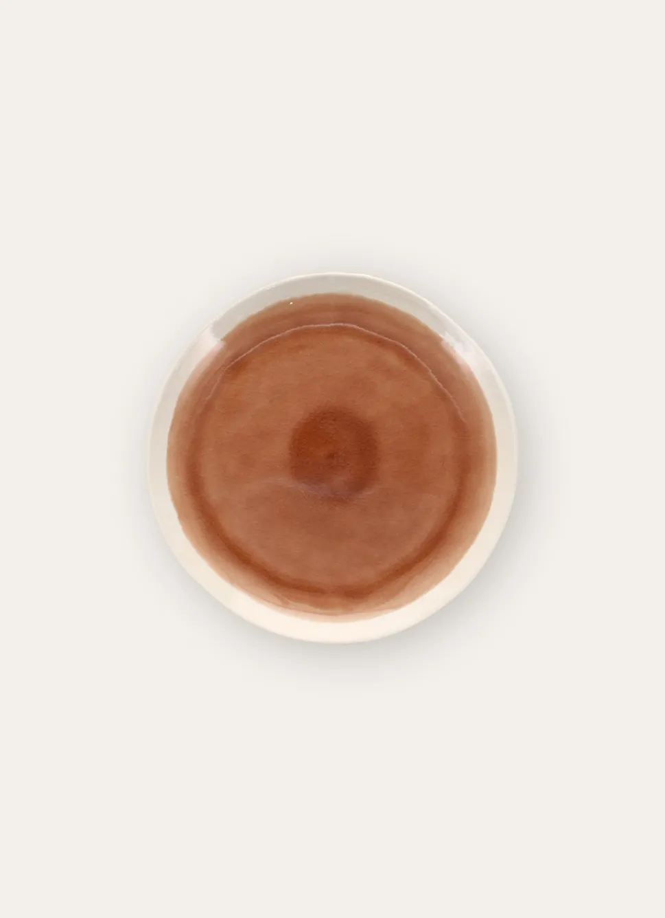 Discount Bouchara ASSIETTE À DESSERT EN GRÈS RÉACTIF MARRON