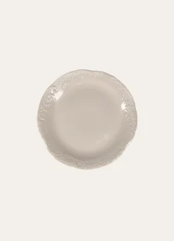 Outlet Bouchara ASSIETTE À DESSERT EN GRÈS ORNEMENTÉ CREME