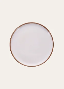 Hot Bouchara ASSIETTE À DESSERT EN GRÈS MALO BLANC