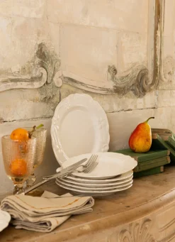 Clearance Bouchara ASSIETTE À DESSERT EN PORCELAINE ROYAL BLANC