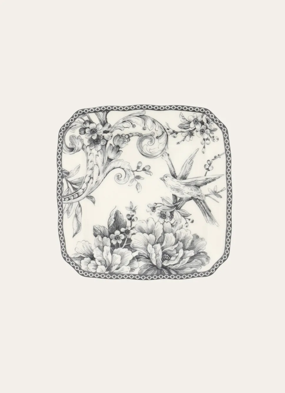 Outlet Bouchara ASSIETTE À PAIN EN GRÈS ADELAÏDE GRIS