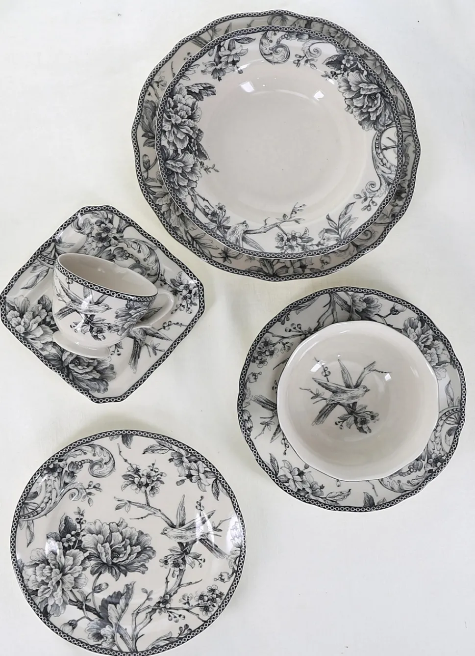 Outlet Bouchara ASSIETTE À PAIN EN GRÈS ADELAÏDE GRIS