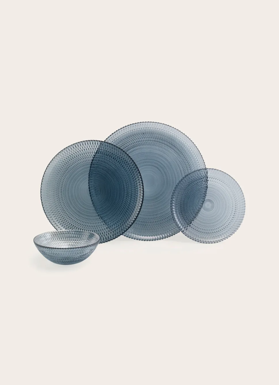 Best Bouchara ASSIETTE A DESSERT EN VERRE BLEU NUAGE