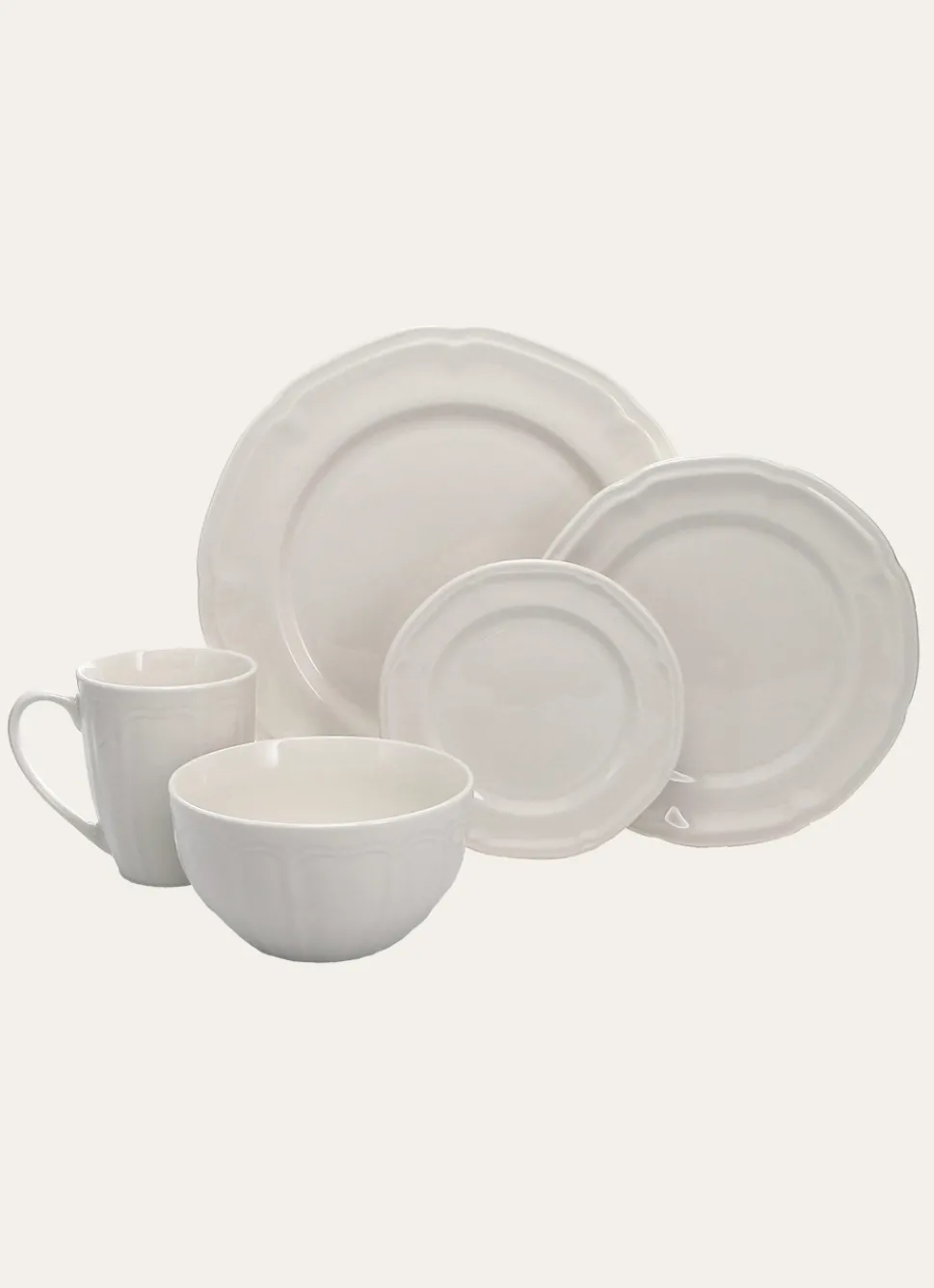 Discount Bouchara ASSIETTE PLATE BLANC