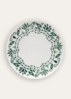 Sale Bouchara ASSIETTE PLATE COLORÉE EN PORCELAINE vert