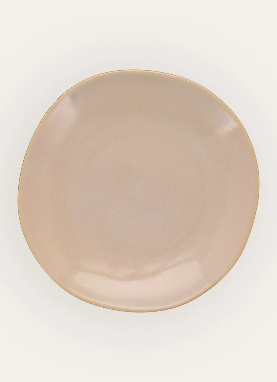 New Bouchara ASSIETTE PLATE EN GRÈS JAUNE