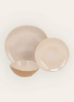 New Bouchara ASSIETTE PLATE EN GRÈS JAUNE