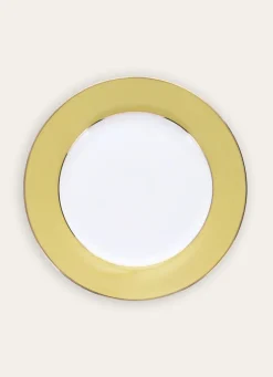 Discount Bouchara ASSIETTE PLATE EN PORCELAINE COLORÉE TILLEUL