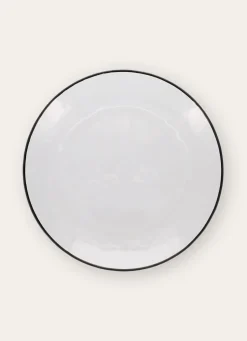 Hot Bouchara ASSIETTE PLATE EN VERRE FILE NOIR