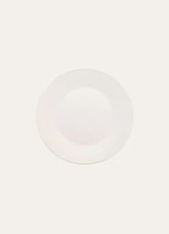 Bouchara ASSIETTE PLATE UNIE EN FAÏENCE BLANC