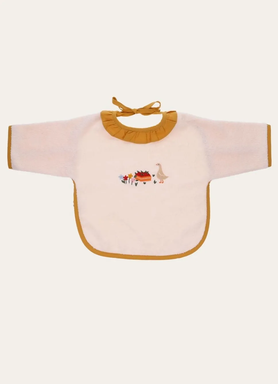 Online Bouchara BAVOIR À MANCHES LONGUES EN ÉPONGE ECRU