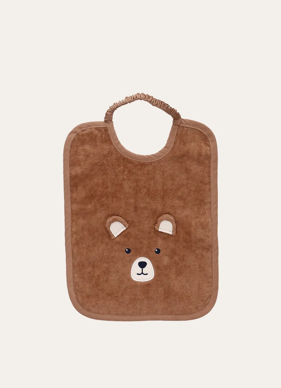 Clearance Bouchara BAVOIR EN VELOURS ÉPONGE OURSON MARRON