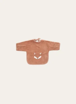 Discount Bouchara BAVOIR MANCHES LONGUES EN ÉPONGE RENARD BRODÉ ROUX