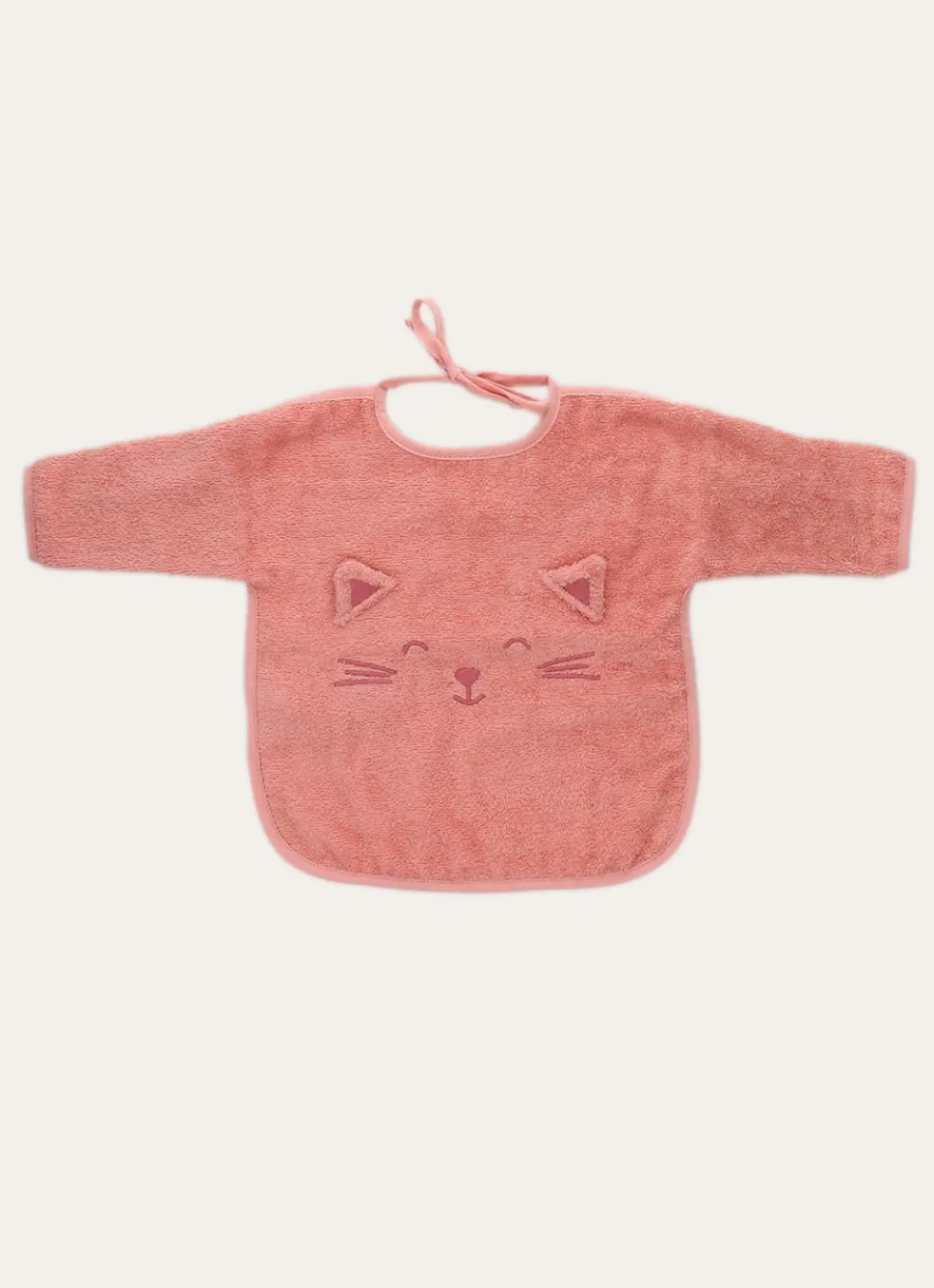 Sale Bouchara BAVOIR MANCHES LONGUES TÊTE DE CHAT ROSE