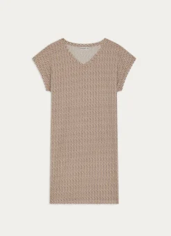 New Bouchara BIG TEE MANCHES COURTES EN COTON IMPRIMÉ ECRU