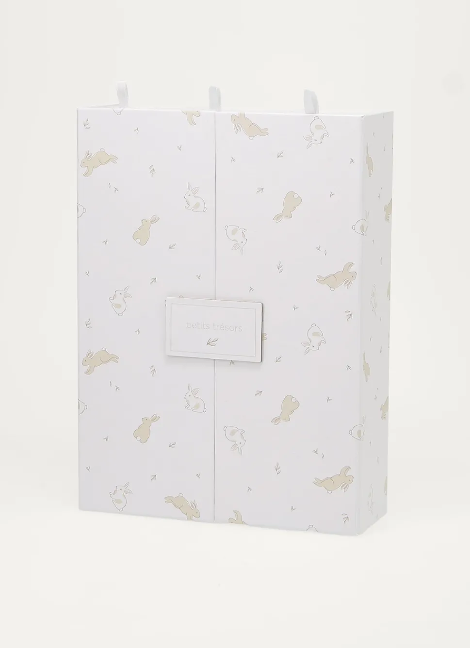 Hot Bouchara BOÎTE DE RANGEMENT MOTIF LAPINS ECRU