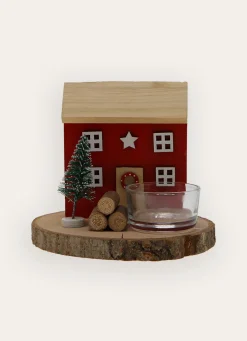 Hot Bouchara BOUGEOIR DE NOËL MAISON DANS LA FORÊT ROUGE