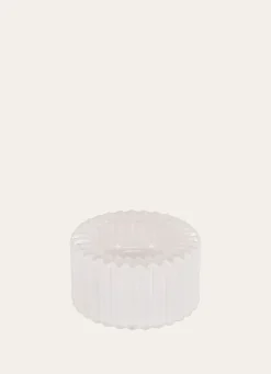 Clearance Bouchara BOUGEOIR EN VERRE COLORÉ RÉVERSIBLE BLANC