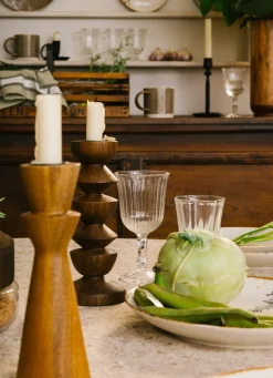 Best Bouchara BOUGEOIR TOTEM EN BOIS POUR BOUGIE FLAMBEAU MARRON FONCE