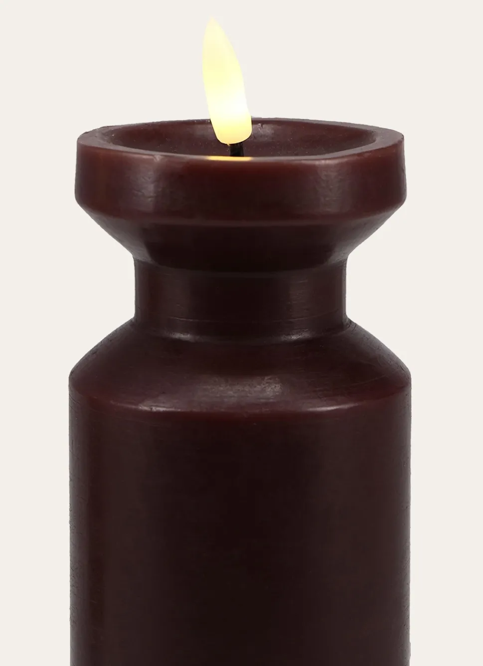 Best Bouchara BOUGIE EN CIRE - MÈCHE LED CRAVAT BORDEAUX