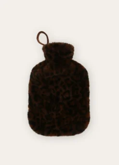 Bouchara BOUILLOTTE EFFET FOURRURE PANTHERE NOIR