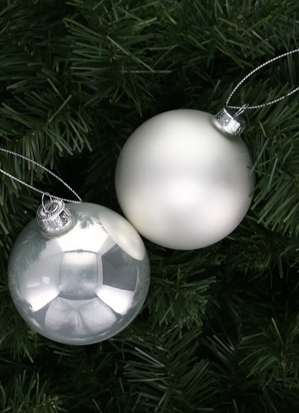 Outlet Bouchara BOULE EFFET BRILLANT ET MAT (MODÈLE ALÉATOIRE) BLANC