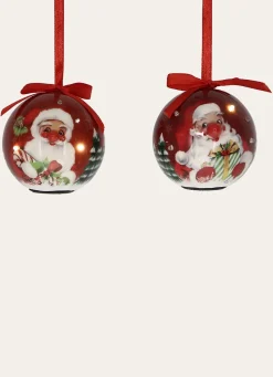 Outlet Bouchara BOULE LUMINEUSE PÈRE-NOËL (MODÈLE ALÉATOIRE) RUBIS