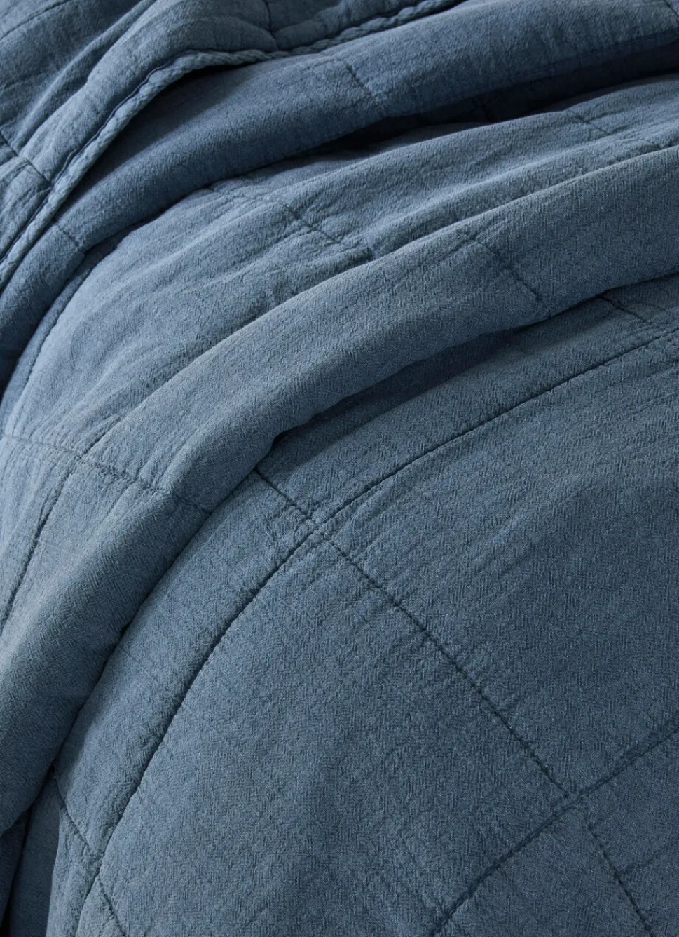 Hot Bouchara BOUT DE LIT MATELASSÉ UNI BLEU