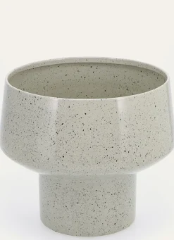 Outlet Bouchara CACHE-POT EN FER GRIS CLAIR MOUCHETÉ