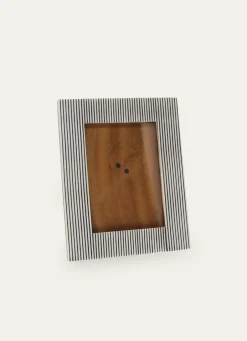 Clearance Bouchara CADRE À POSER EN BOIS STRIÉ PEINT NATUREL/ECRU