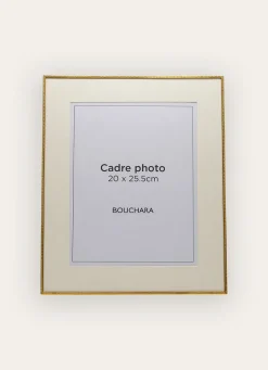 New Bouchara CADRE RECTANGULAIRE EN MÉTAL DORÉ MARTELÉ DORE