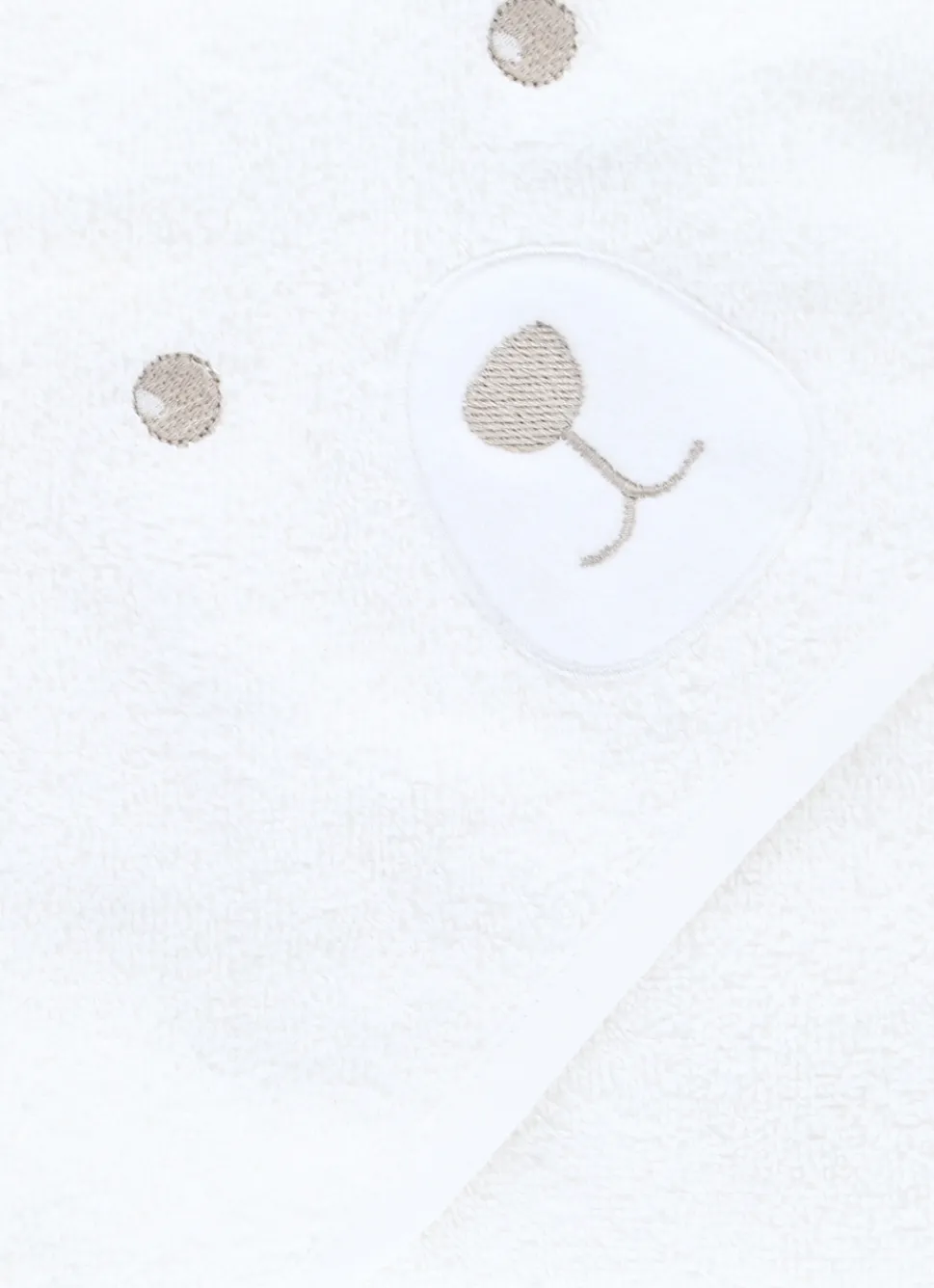Discount Bouchara CAPE DE BAIN TÊTE D'OURSON EN COTON ÉPONGE BLANC