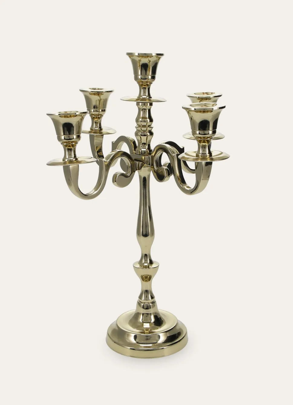 Bouchara CHANDELIER CLASSIQUE À 5 BRANCHES DUCHESSE DORÉ