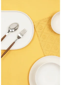 Hot Bouchara CHEMIN DE TABLE EN BRODERIE ANGLAISE TOURNESOL
