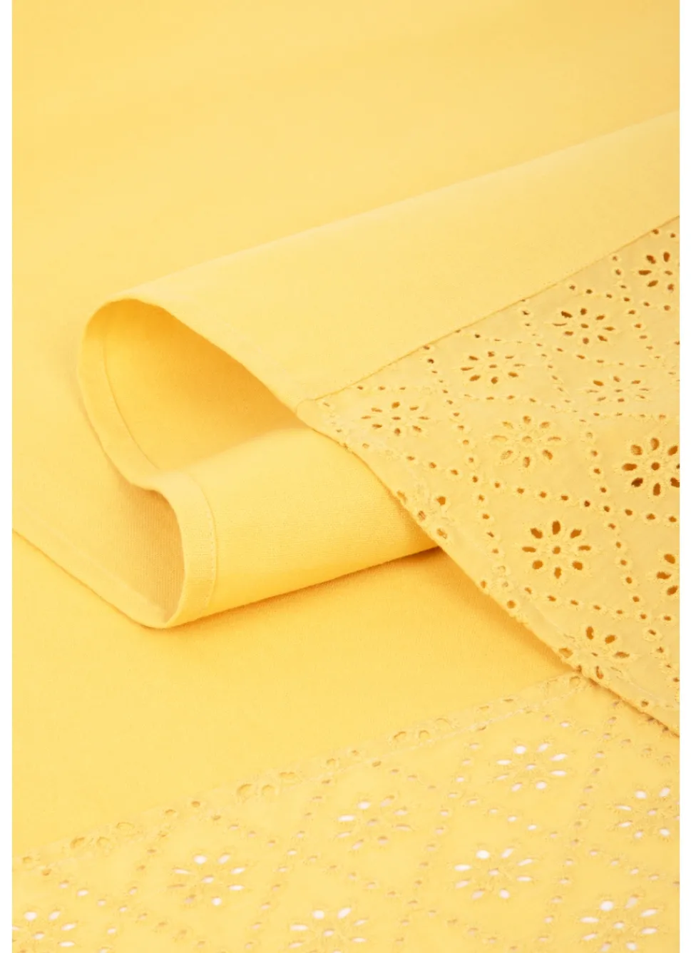 Hot Bouchara CHEMIN DE TABLE EN BRODERIE ANGLAISE TOURNESOL
