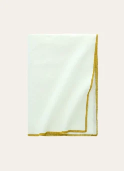 Discount Bouchara CHEMIN DE TABLE EN COTON ET LIN - BOURDON COLÉ OR