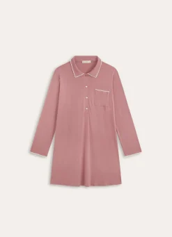 Bouchara CHEMISE DE NUIT MANCHES LONGUES RIZIA ROSE