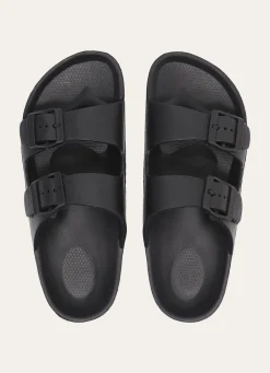 Bouchara CLAQUETTES EN PLASTIQUE À DOUBLE BOUCLES Noir