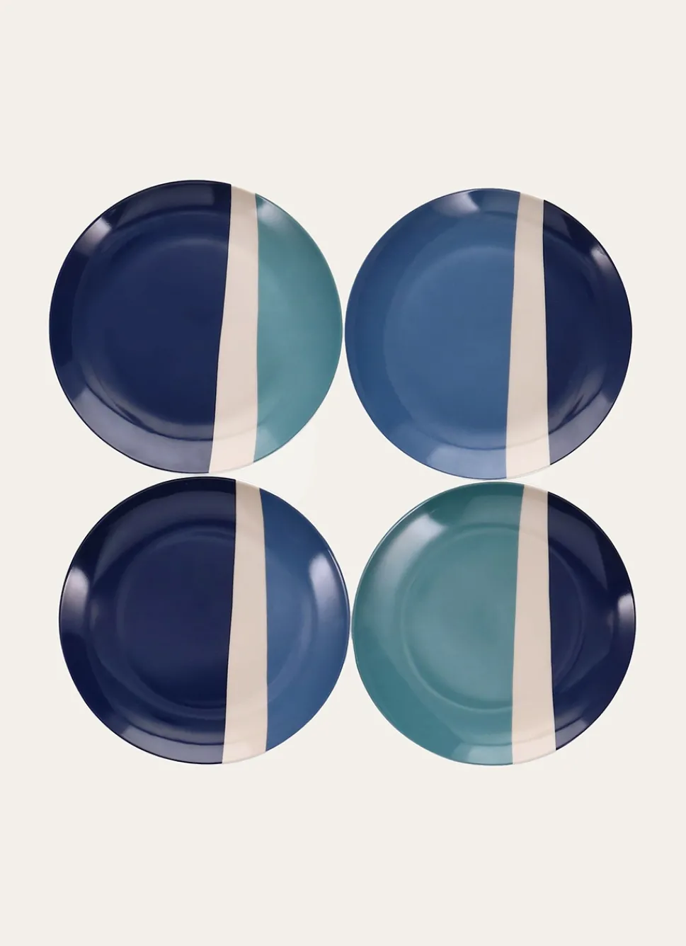 Online Bouchara COFFRET 4 ASSIETTES À DESSERT TRAVEL MULTICOLORE