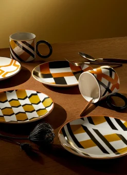 Clearance Bouchara COFFRET DE 4 ASSIETTES À DESSERT ARCHI MULTICOLORE