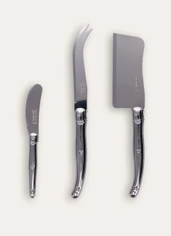 Clearance Bouchara COFFRET DE 3 COUTEAUX A FROMAGE INOX