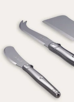 Clearance Bouchara COFFRET DE 3 COUTEAUX A FROMAGE INOX