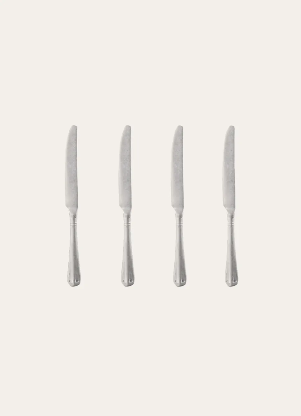 Sale Bouchara COFFRET DE 4 COUTEAUX EN ACIER RÉTRO ARGENT