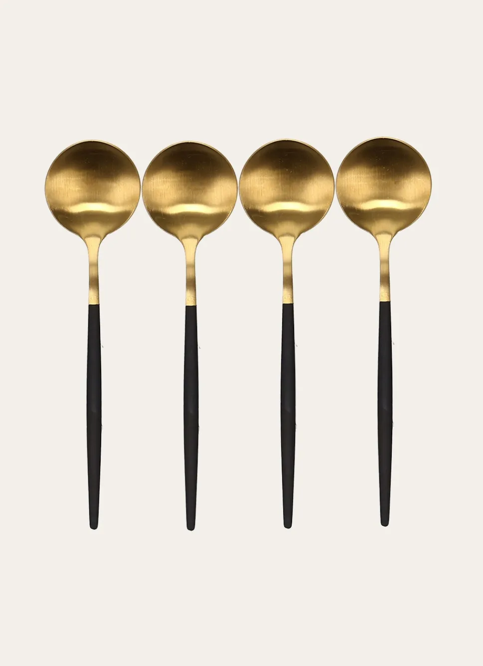 Discount Bouchara COFFRET DE 4 CUILLÈRES À CAFÉ SOVI NOIR DORE