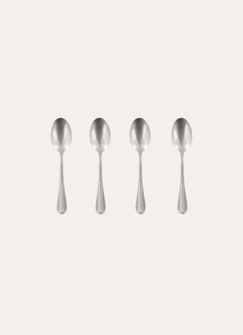 New Bouchara COFFRET DE 4 CUILLÈRES À SOUPE EN ACIER RÉTRO ARGENT